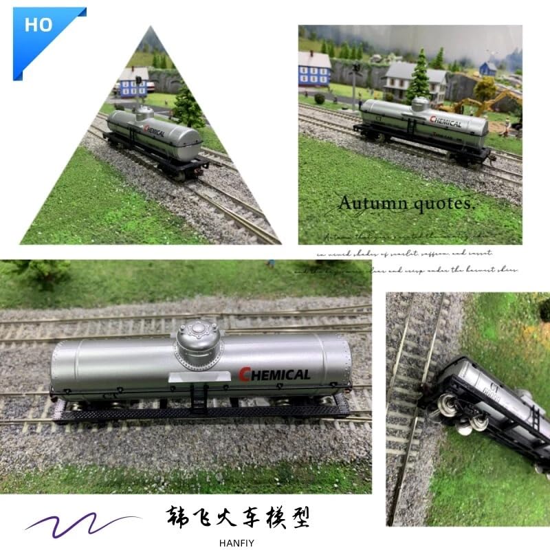 HO Scale 1:87 Chemical Tank Car Model, Railroad Train Collection